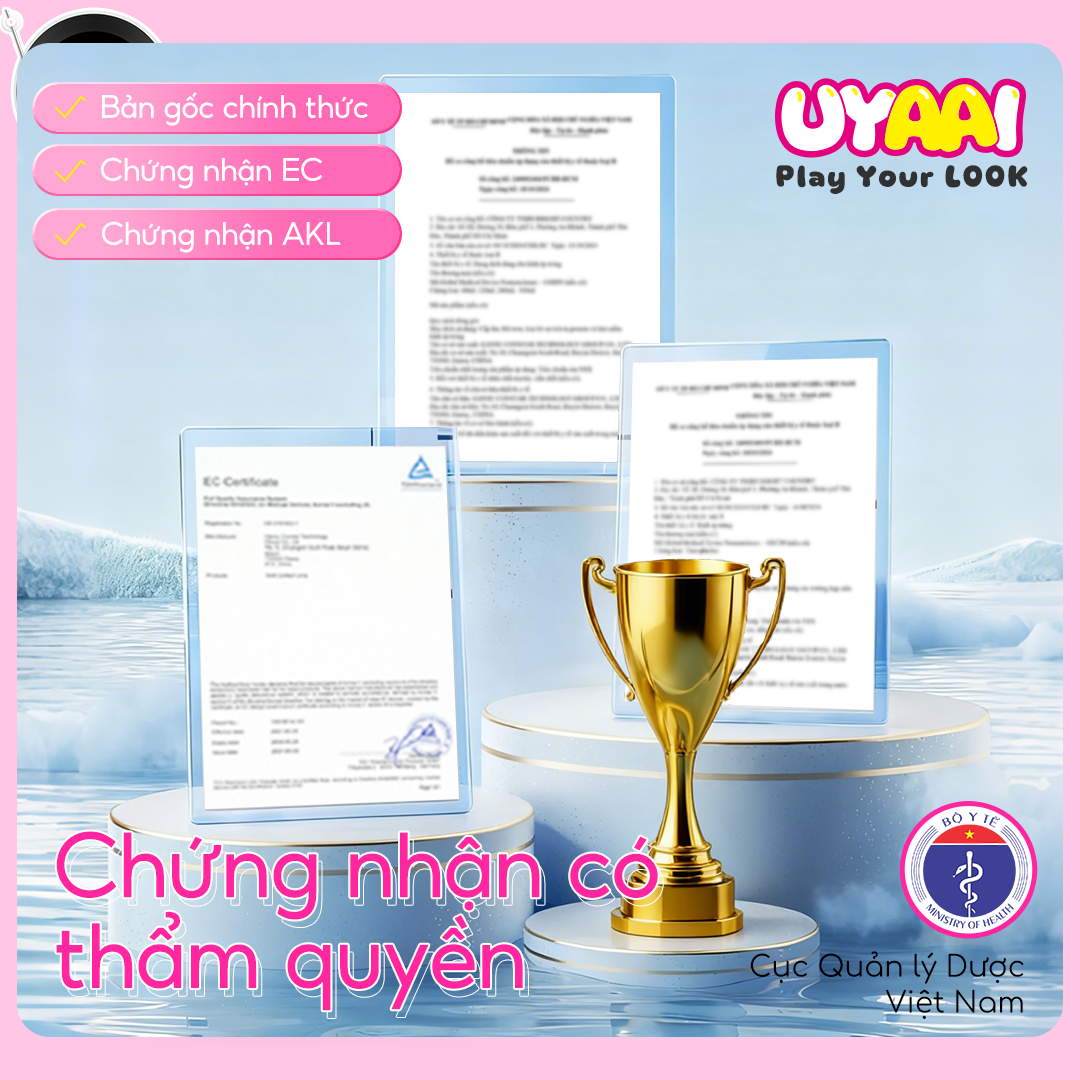 【Mua 1 tặng Gifts | Số đo 0-4 】Kính áp tròng màu UYAAI Snow Ball Series 6 tháng