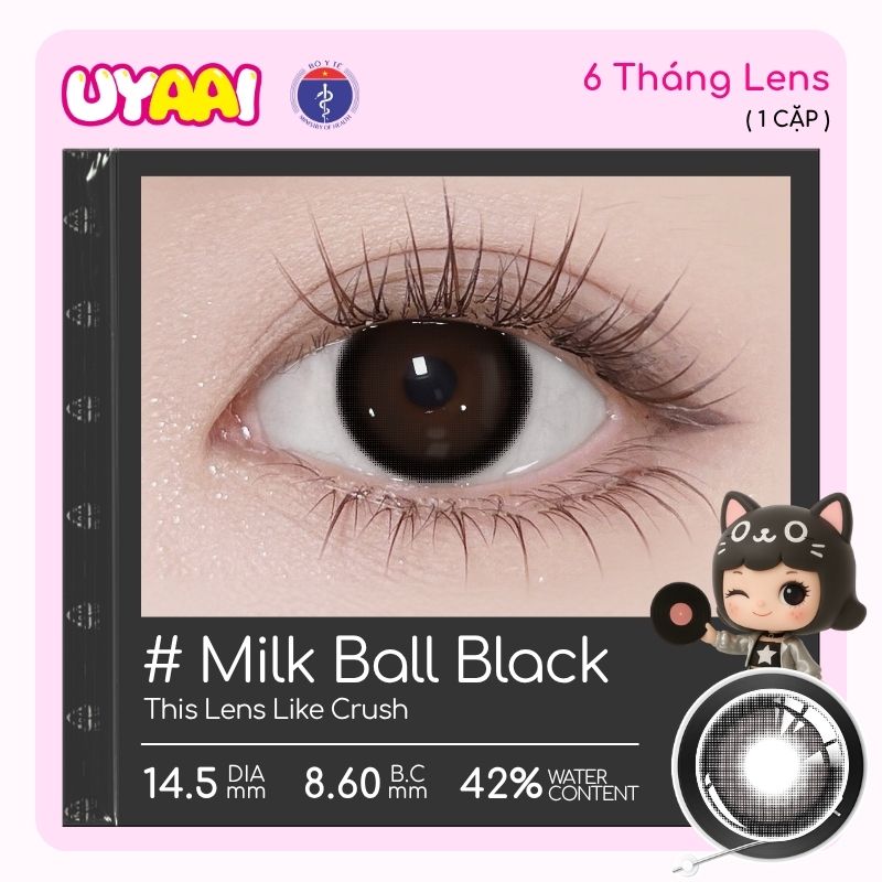 【Mua 1 tặng Gifts | Số đo 0-4 】Kính áp tròng màu UYAAI Snow Ball Series 6 tháng