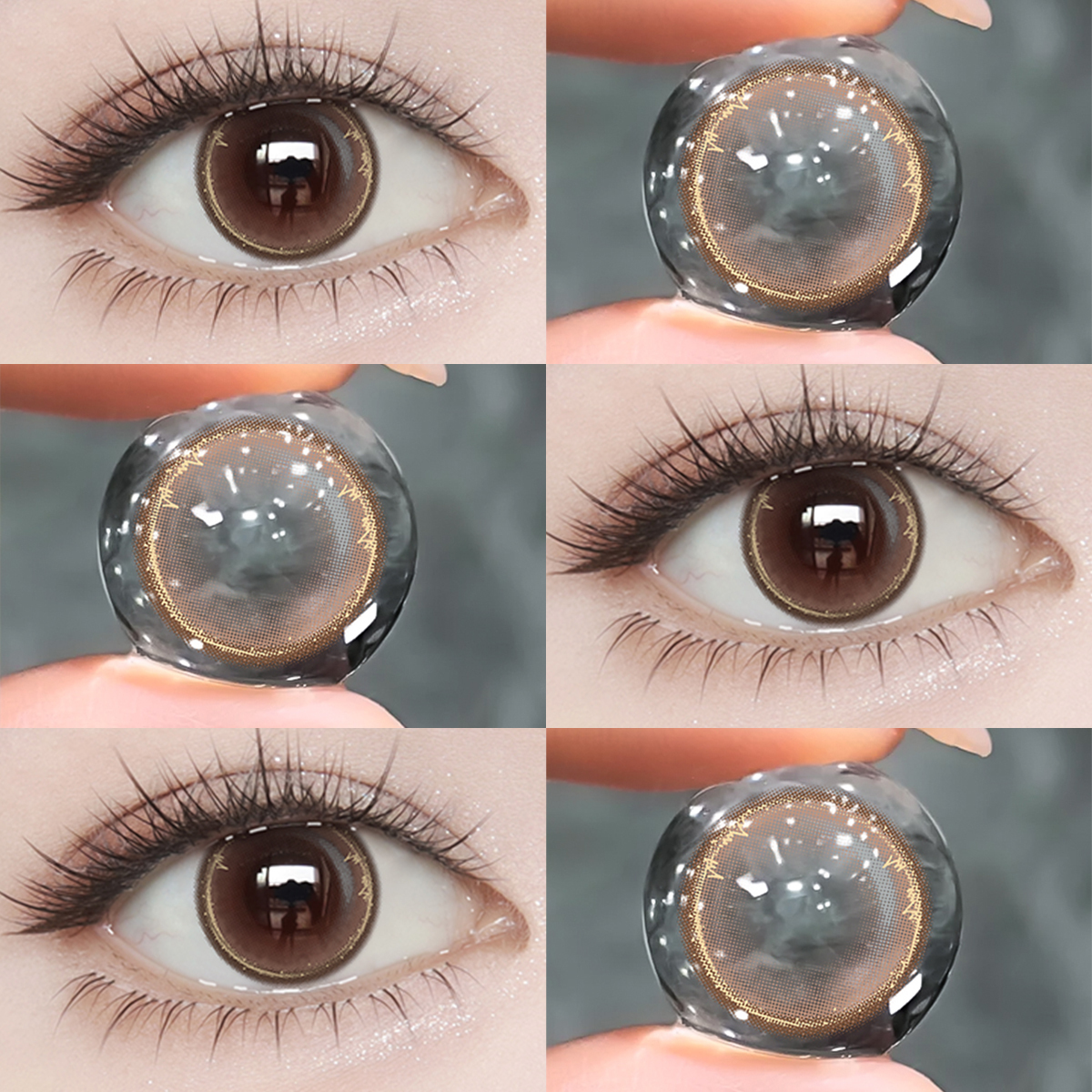 【MỚI】Kính áp tròng màu UYAAI Velvet Choco Brown 6 tháng