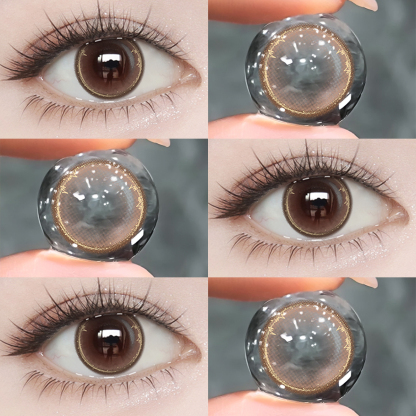 【MỚI】Kính áp tròng màu UYAAI Velvet Choco Brown 6 tháng