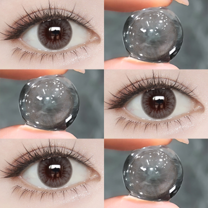 【MỚI】Kính áp tròng màu UYAAI Heart Gray 6 tháng