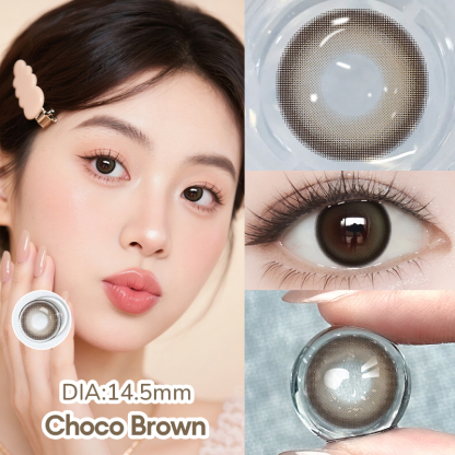 【MỚI】Kính áp tròng màu UYAAI Choco Brown 6 tháng
