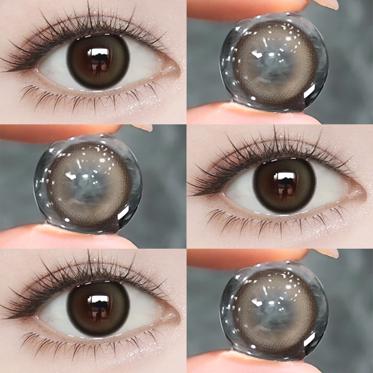 【MỚI】Kính áp tròng màu UYAAI Choco Brown 6 tháng