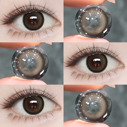 【MỚI】Kính áp tròng màu UYAAI Choco Brown 6 tháng