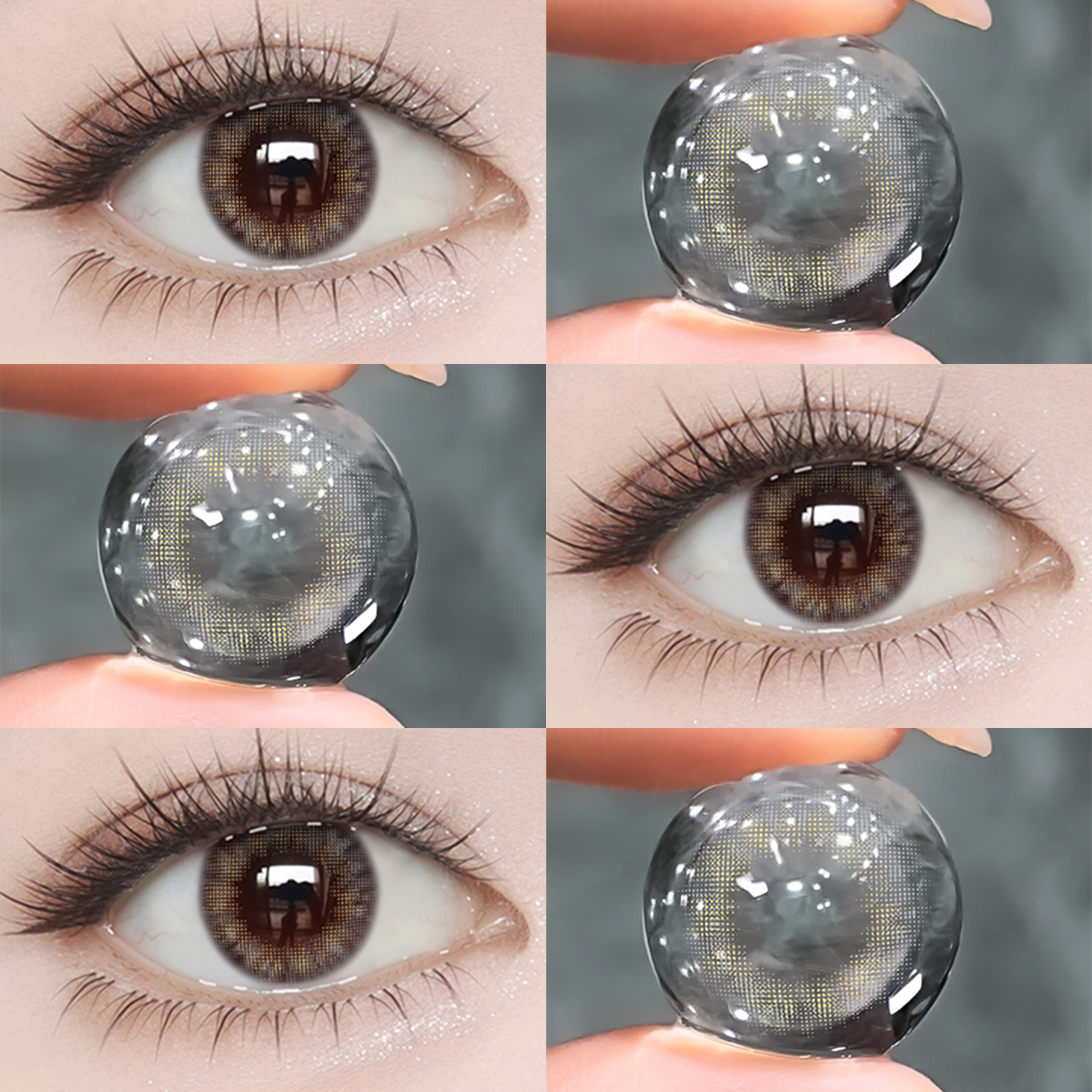 【MỚI】Kính áp tròng màu UYAAI Funkie Grey 6 tháng