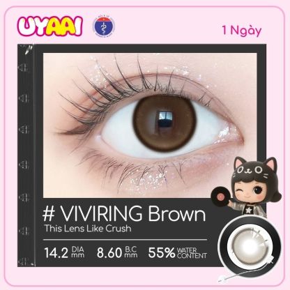 【Số đo 0-6】Thử nghiệm UYAAI VIVIRING Brown 1 Ngày | 2 chiếc