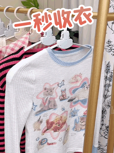 ✨👍【1秒快速收衣】自動魔術折疊衣架