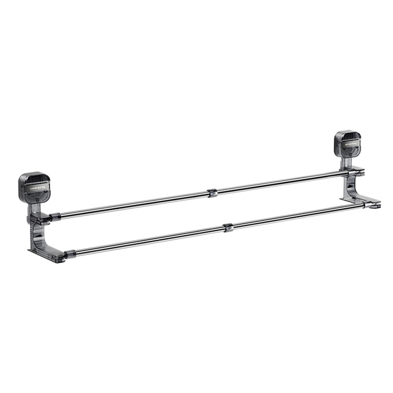 三代可伸縮旋轉吸盤毛巾架