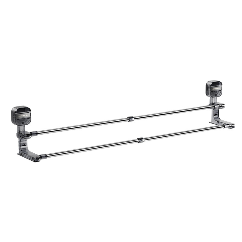 三代可伸縮旋轉吸盤毛巾架