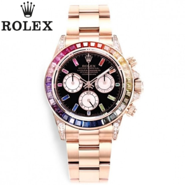 116595RBOW ロレックス ROLEX デイトナ レインボー ブラック/ピンク文字盤 新品 腕時計 メンズ