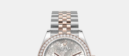 モデル オイスター、31 mm、オイスタースチール＆エバーローズゴールド、ダイヤモンド278381RBR