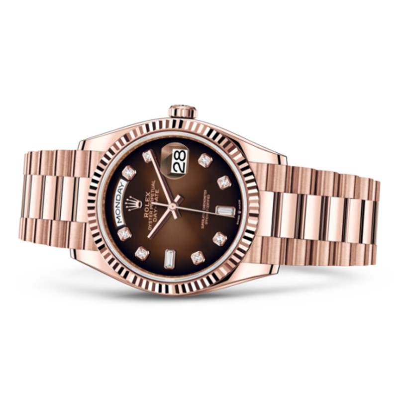 128235 デイデイト 36 オイスター、36 mm、エバーローズゴールド