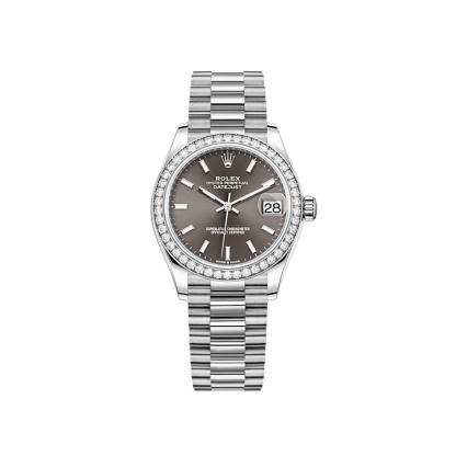 278289 デイトジャスト 31 オイスター、31 mm、ホワイトゴールド、ダイヤモンド