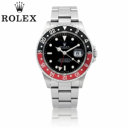 ROLEXロレックスグリニッジタイプ2赤と黒のコーラリング16710COKE