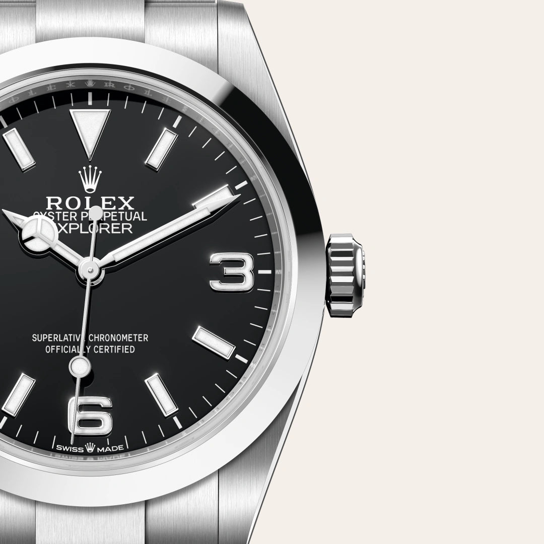 Rolex エクスプローラー 36 オイスター、36 mm、オイスタースチール