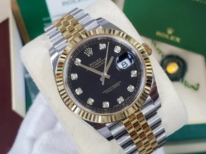 モデル オイスター、41 mm、オイスタースチール＆イエローゴールド126333