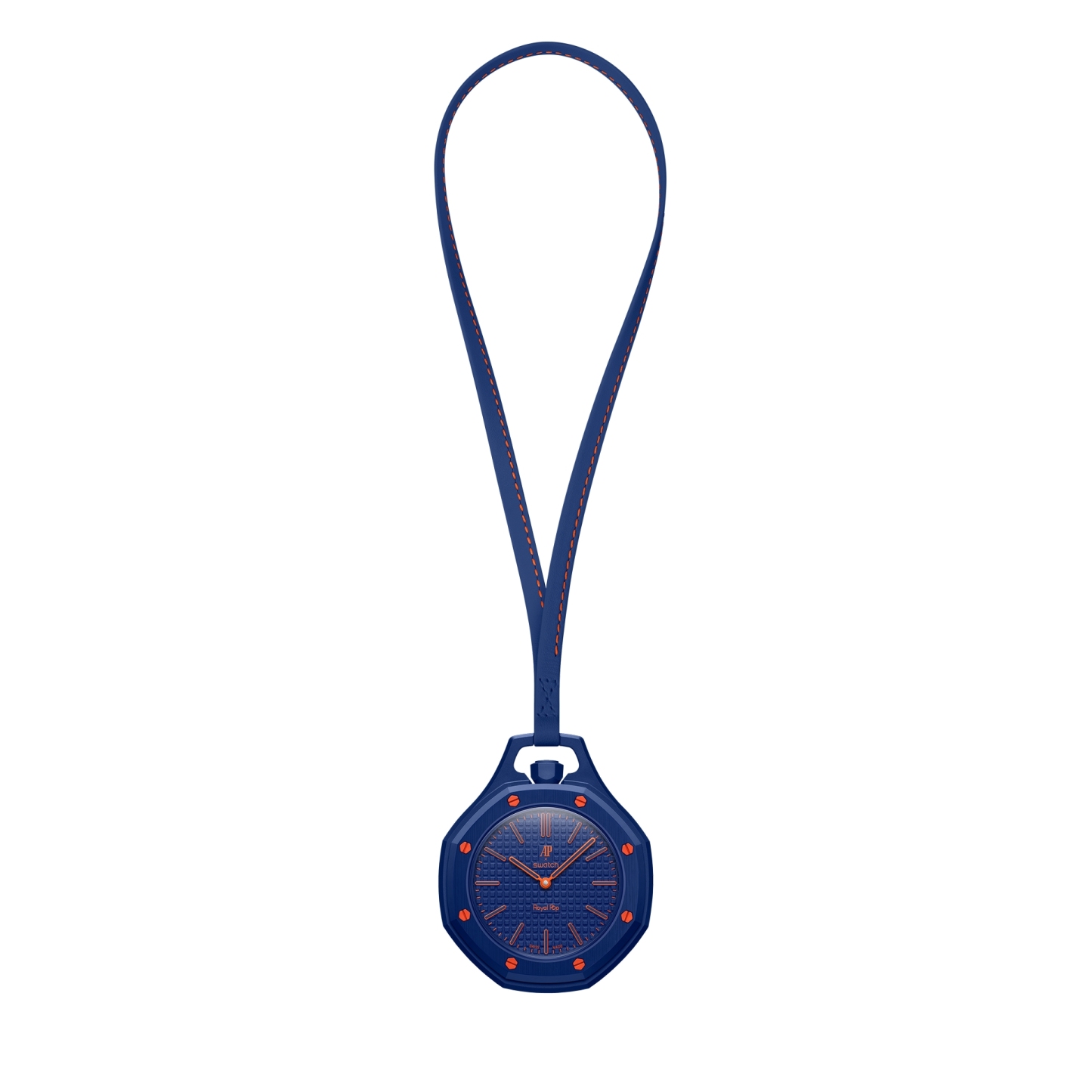Swatch AP Audemars Piguet Royal Pop スウォッチ オーデマピゲ ロイヤルポップ ポケットウォッチ Orenji Hachi オレンジハチ(ネイビー）