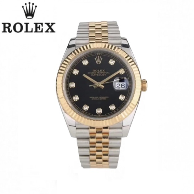 モデル オイスター、41 mm、オイスタースチール＆イエローゴールド126333