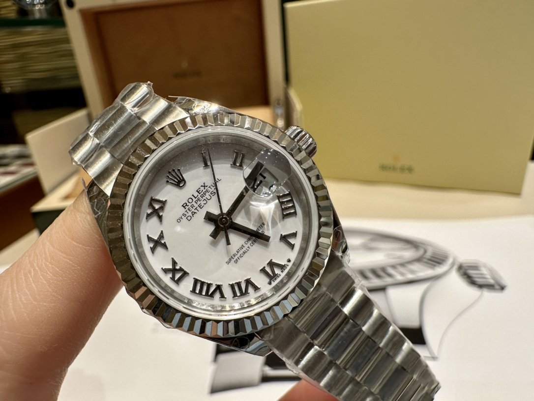 ロレックス レディ デイトジャスト 28mm フルーテッド ステンレススチール 279174WRFO
