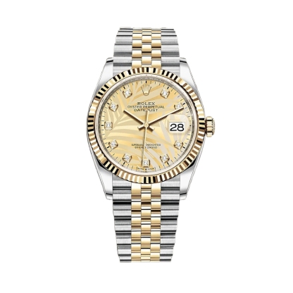 モデル オイスター、36 mm、オイスタースチール＆イエローゴールド126233