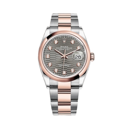 モデル オイスター、36 mm、オイスタースチール＆エバーローズゴールド 126201-0042