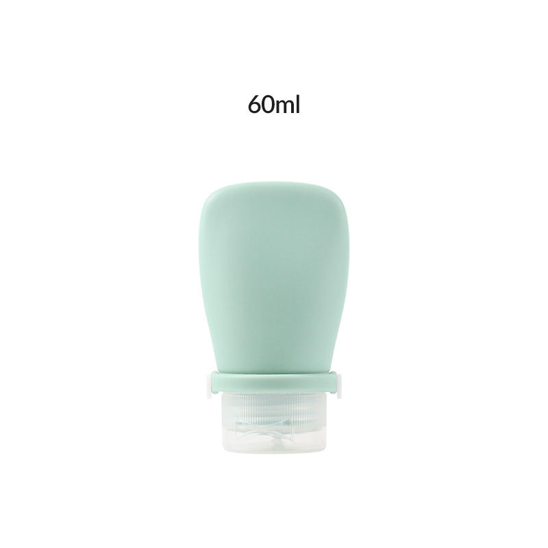 Newly designed strap leak-proof soft silicone travel bottle