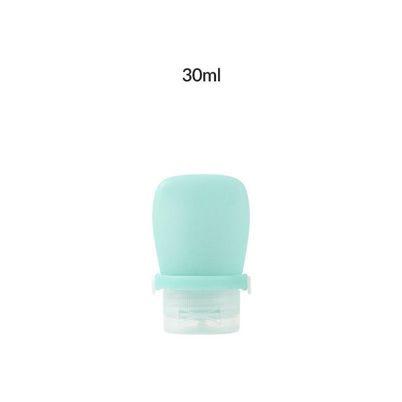 Newly designed strap leak-proof soft silicone travel bottle
