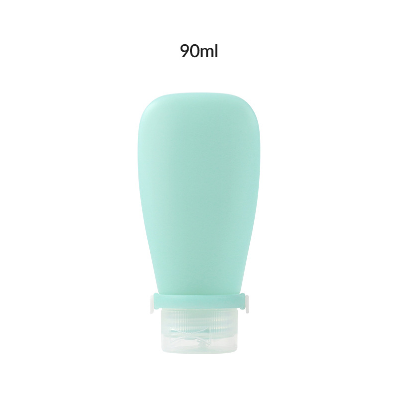 Newly designed strap leak-proof soft silicone travel bottle