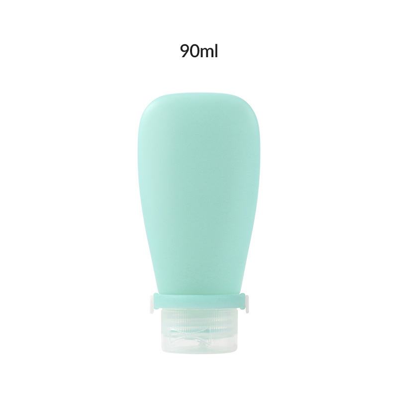 Newly designed strap leak-proof soft silicone travel bottle