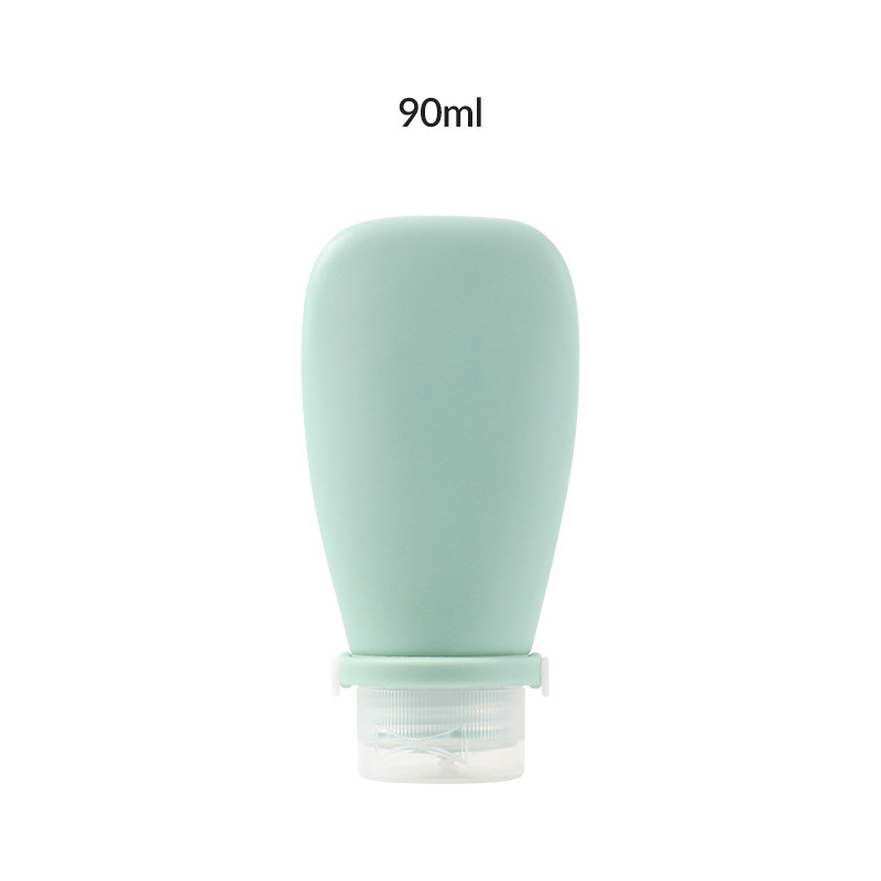 Newly designed strap leak-proof soft silicone travel bottle