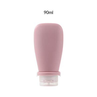 Newly designed strap leak-proof soft silicone travel bottle