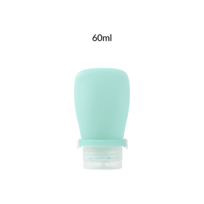 Newly designed strap leak-proof soft silicone travel bottle