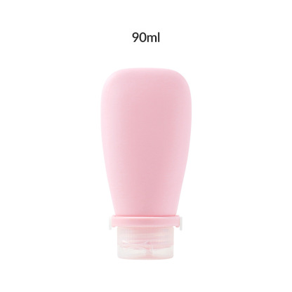 Newly designed strap leak-proof soft silicone travel bottle