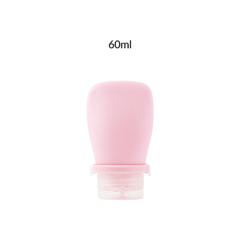 Newly designed strap leak-proof soft silicone travel bottle