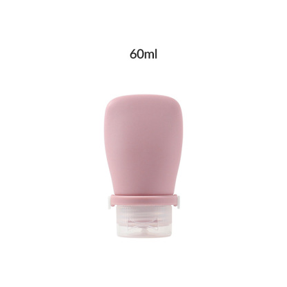 Newly designed strap leak-proof soft silicone travel bottle