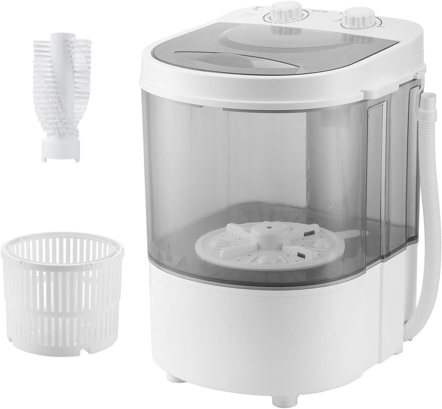 【靴洗い用ブラシ付属】evove 小型洗濯機