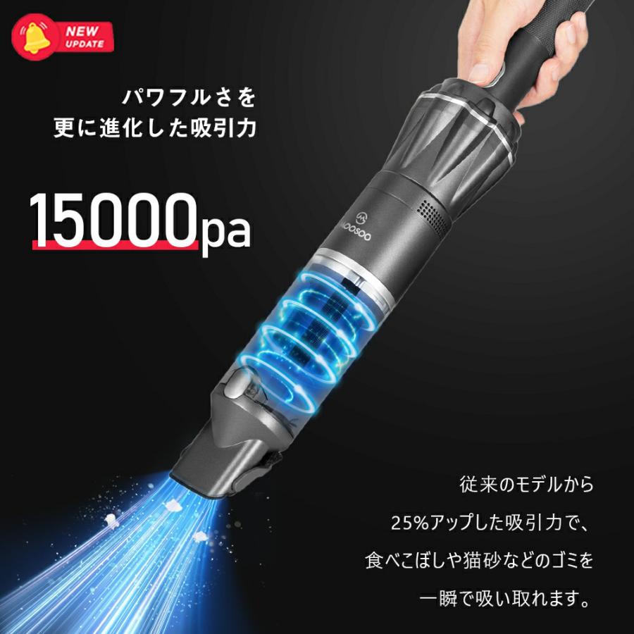 ハンディクリーナー 強力吸引 16000pa 掃除機 多機能 強力吸引 掃除機 コードレス 車 軽量 静音 2Way パワフル K12