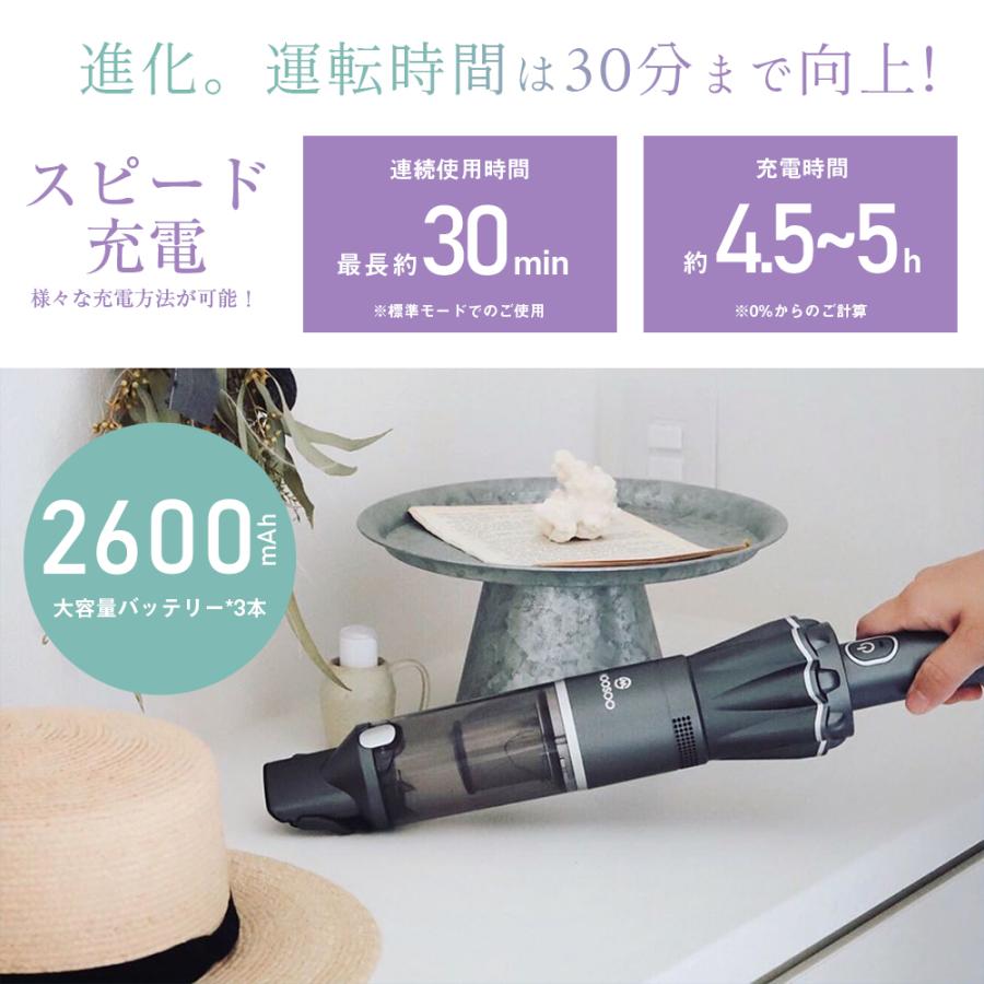 ハンディクリーナー 強力吸引 16000pa 掃除機 多機能 強力吸引 掃除機 コードレス 車 軽量 静音 2Way パワフル K12