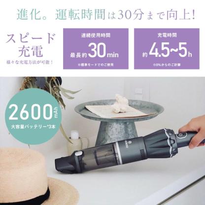 ハンディクリーナー 強力吸引 16000pa 掃除機 多機能 強力吸引 掃除機 コードレス 車 軽量 静音 2Way パワフル K12