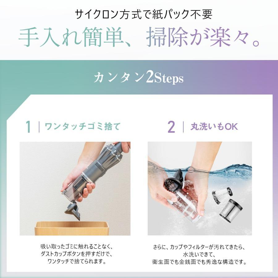 ハンディクリーナー 強力吸引 16000pa 掃除機 多機能 強力吸引 掃除機 コードレス 車 軽量 静音 2Way パワフル K12