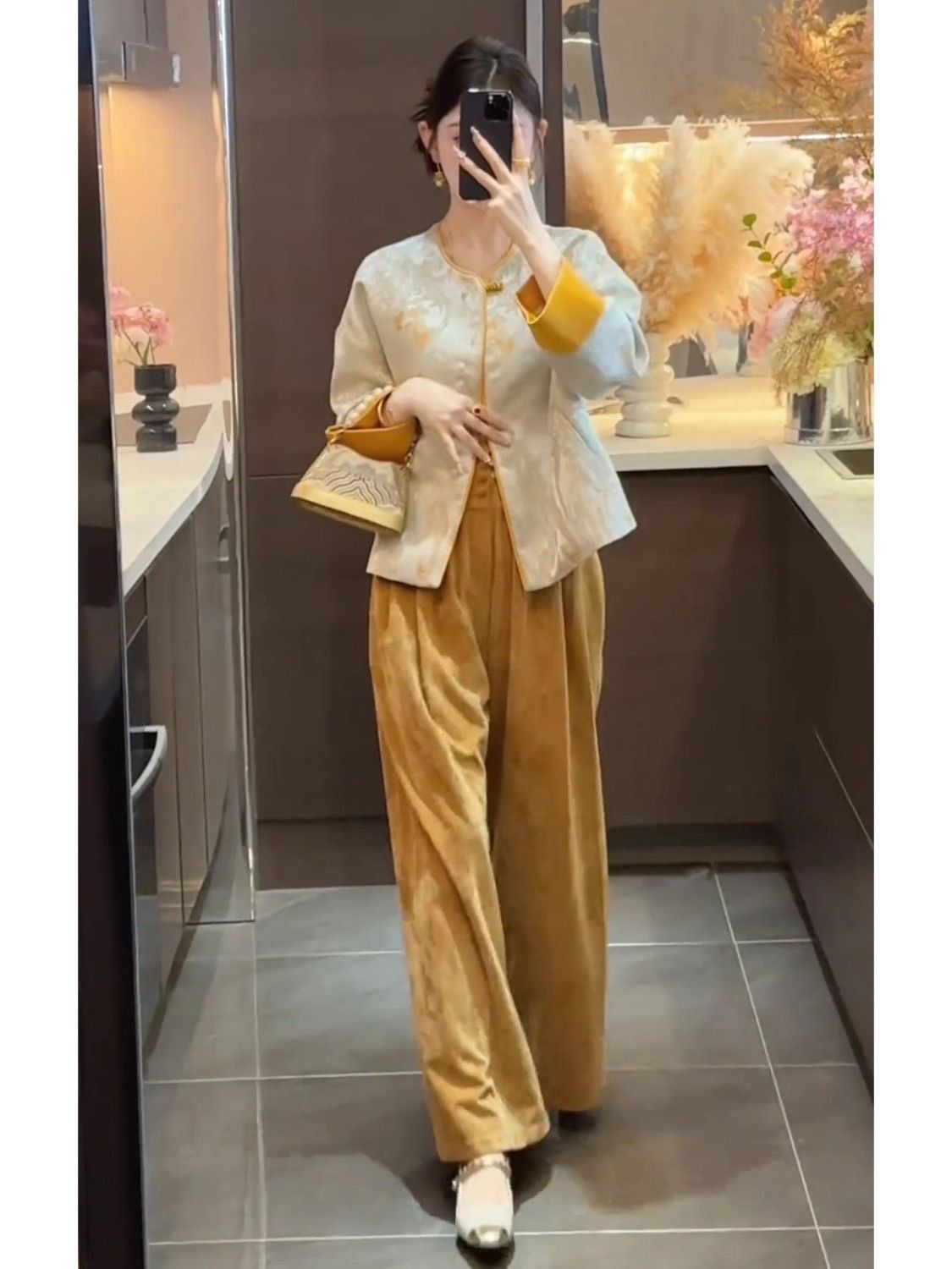 2025 秋天新款穿搭一整套|時尚高級感新中式女裝|國風外套半身裙套裝