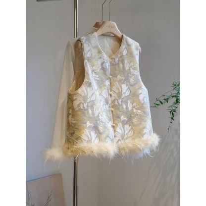 超好看國風馬甲|夾棉外穿下擺仙氣減齡年輕款|背心高級感新中式