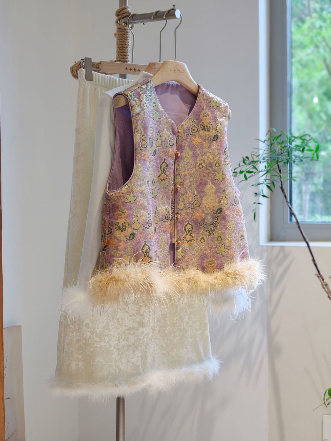 超好看國風馬甲|夾棉外穿下擺仙氣減齡年輕款|背心高級感新中式