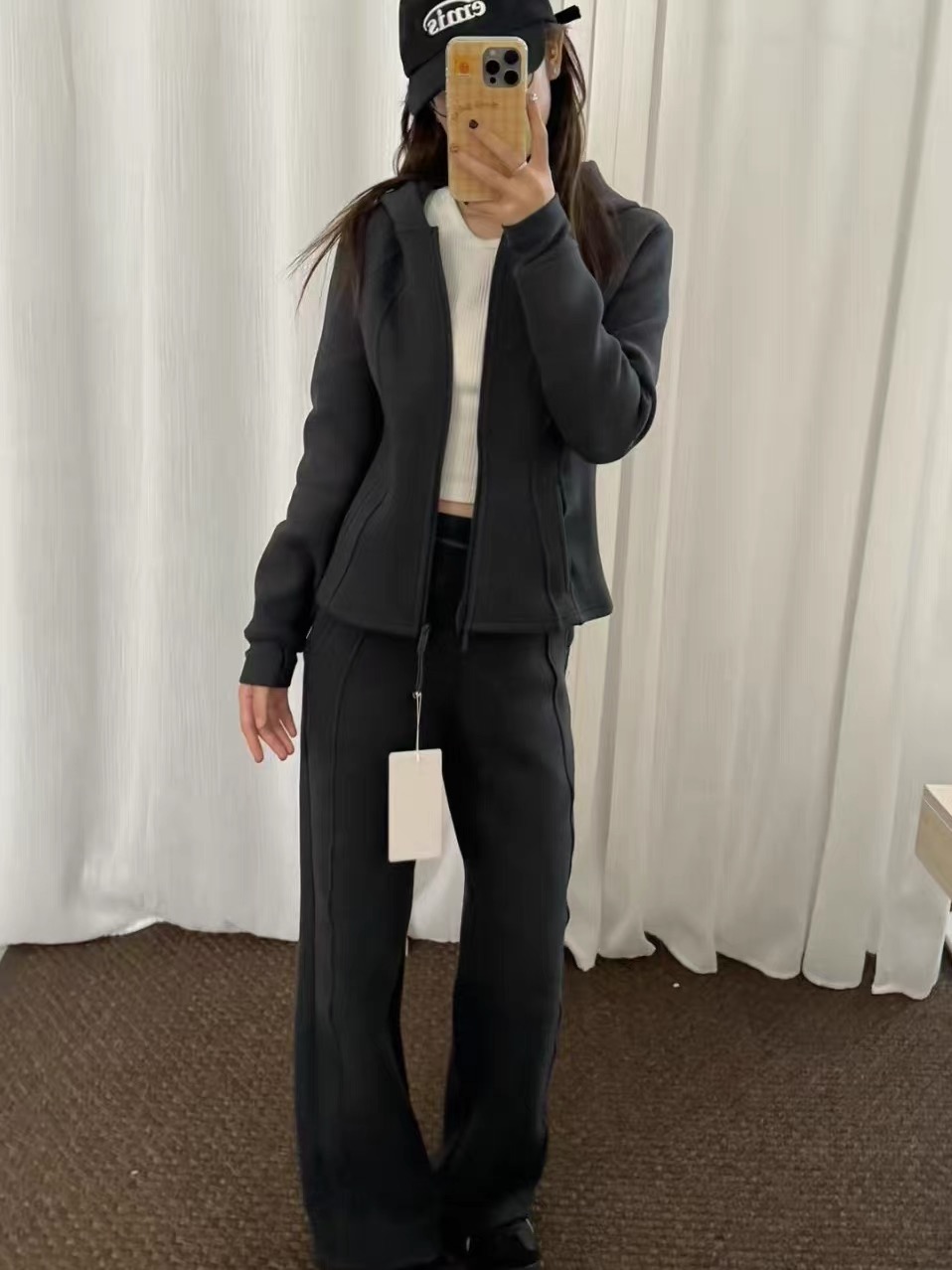 秋冬必備顯瘦套裝 | 運動通勤 & 保暖顯瘦兩不誤 | 防風連帽套裝收腰✨