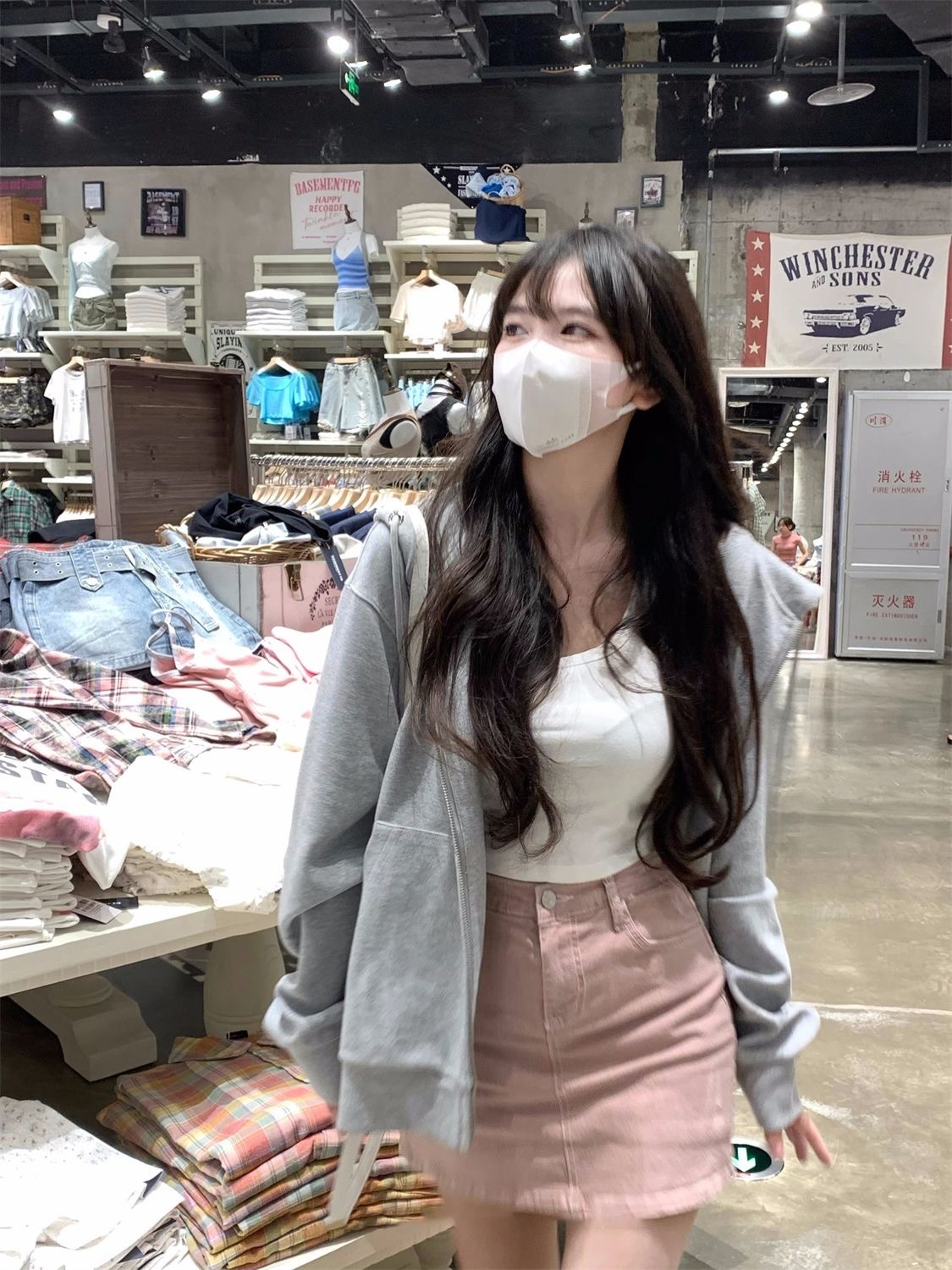 韓系軟糯連帽拉鍊百搭衛衣 | 寬鬆韓版開衫外套