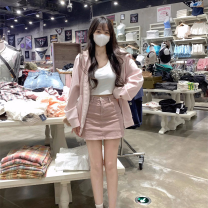 韓系軟糯連帽拉鍊百搭衛衣 | 寬鬆韓版開衫外套