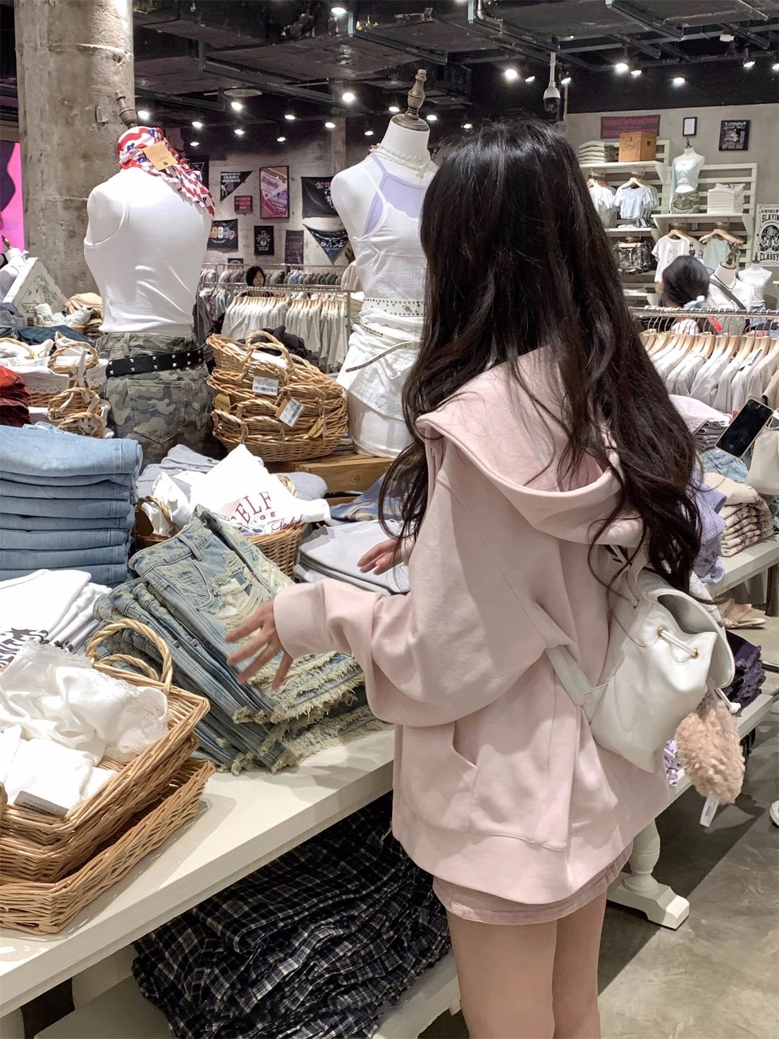 韓系軟糯連帽拉鍊百搭衛衣 | 寬鬆韓版開衫外套