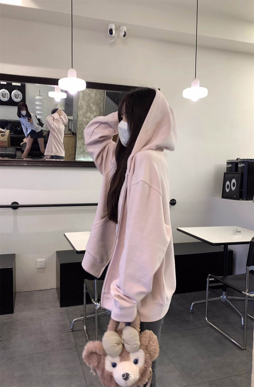 韓系軟糯連帽拉鍊百搭衛衣 | 寬鬆韓版開衫外套