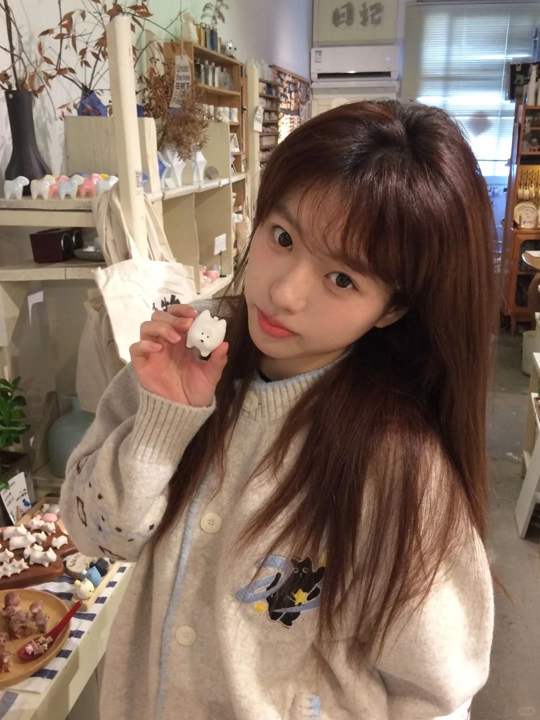 秋季新款氛圍感軟糯刺繡開衫 | 慵懶寬鬆針織外套毛衣