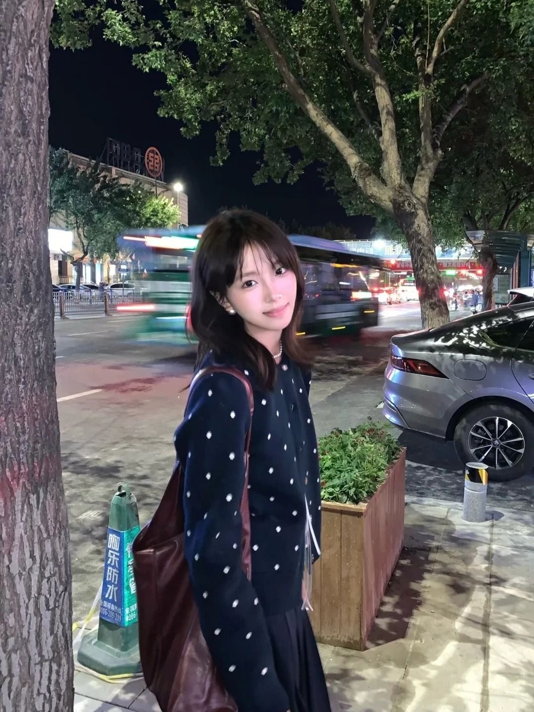 韓系復古提花波點毛衣 | 秋季新款寬鬆針織開衫外套